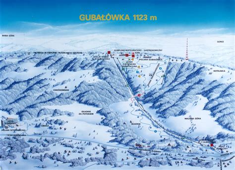 zakopane ski resort map